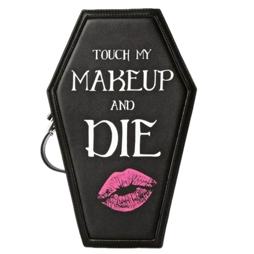 Current Mood Coffin Makeup Cosmetic Case Goth Punk NWT - Picture 2 of 4